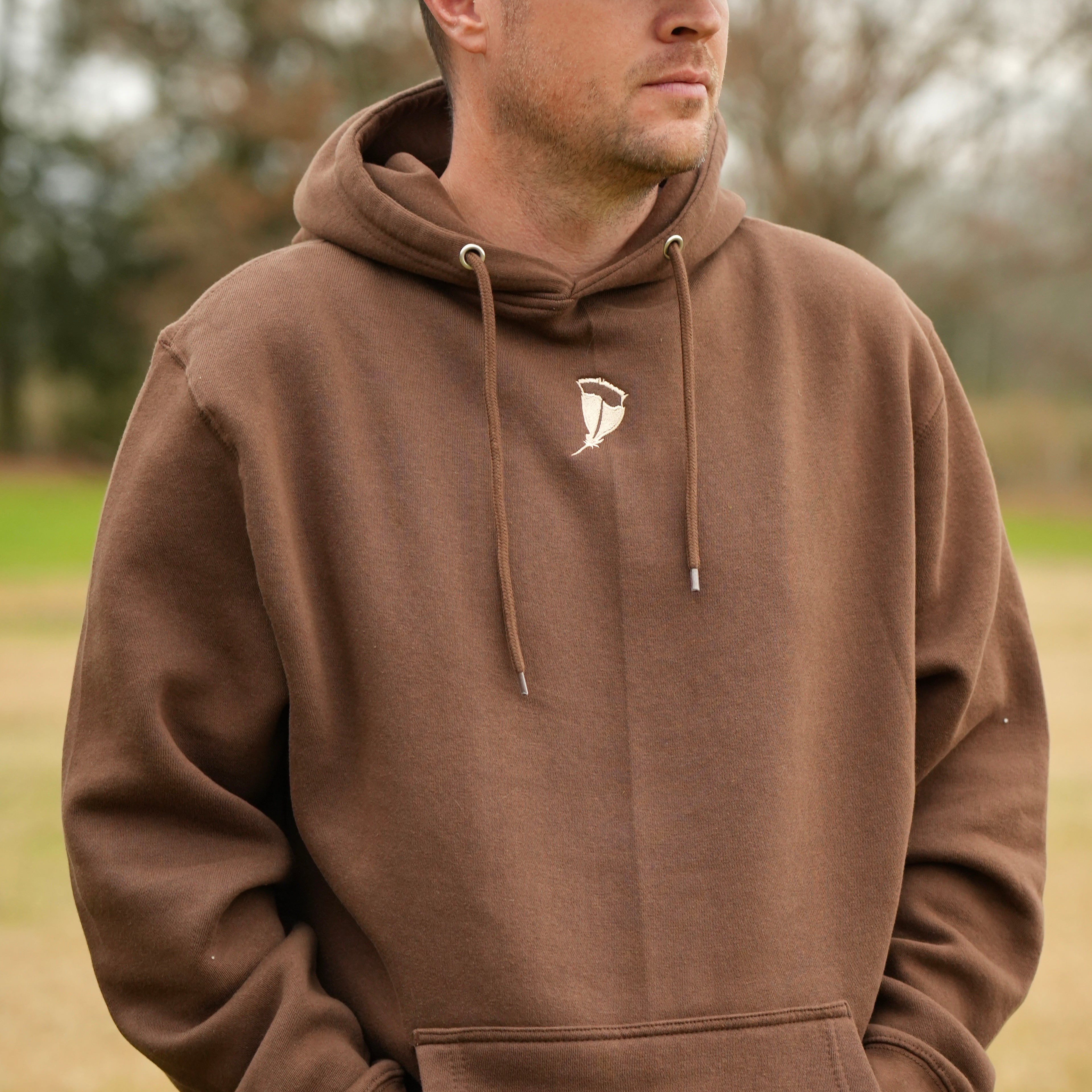 Embroidered Feather Hoodie