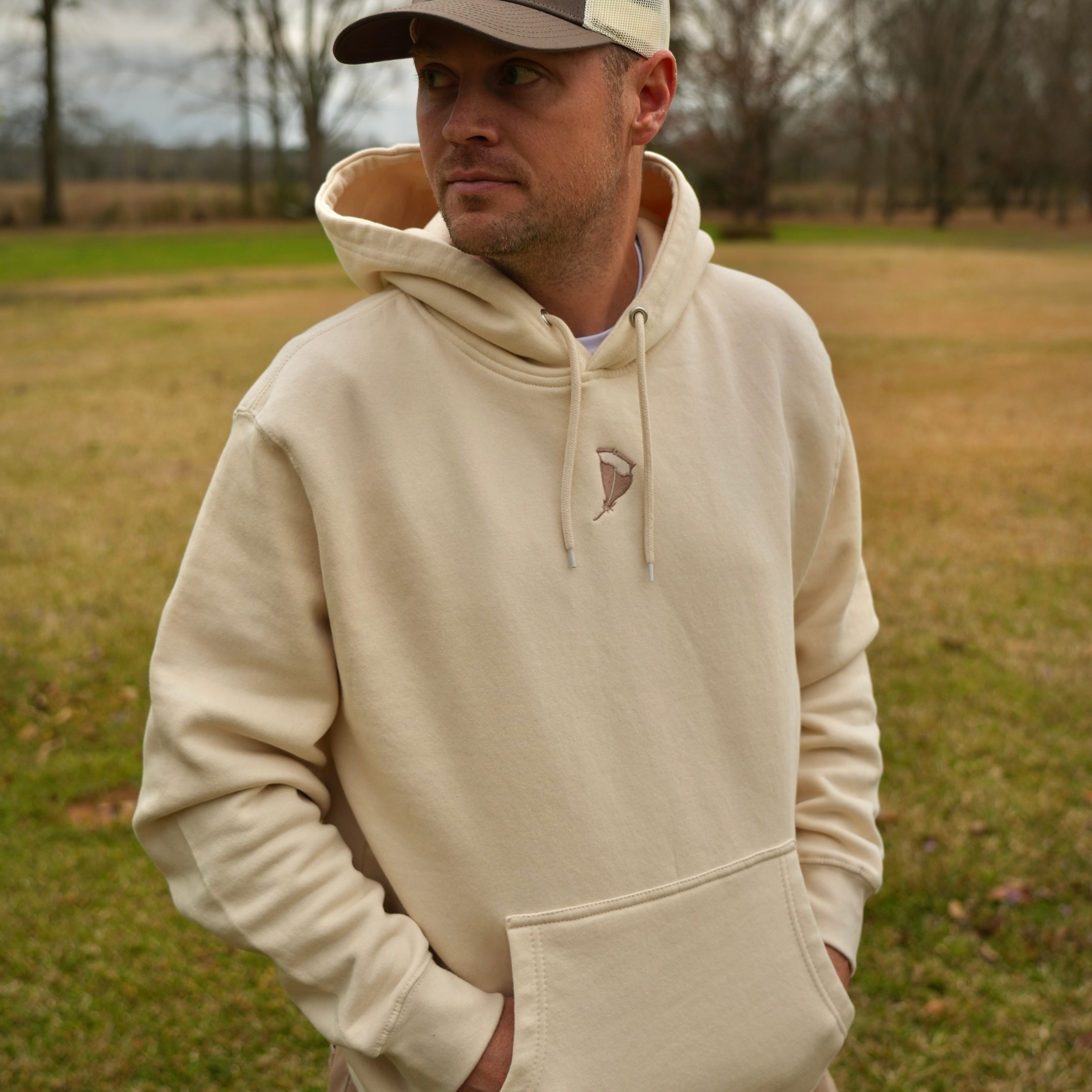 Embroidered Feather Hoodie