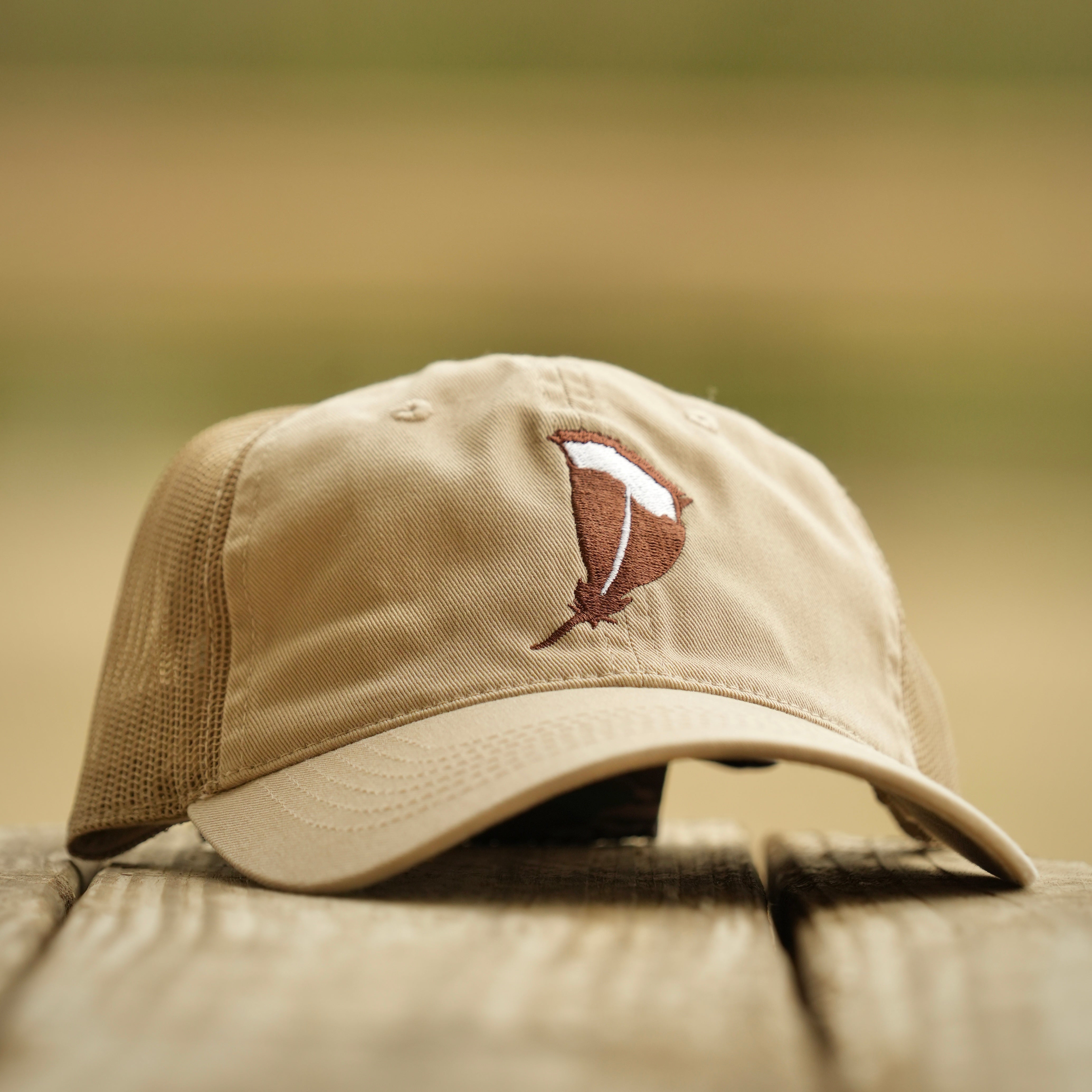Feather Unstructured Hat- Mesh Back