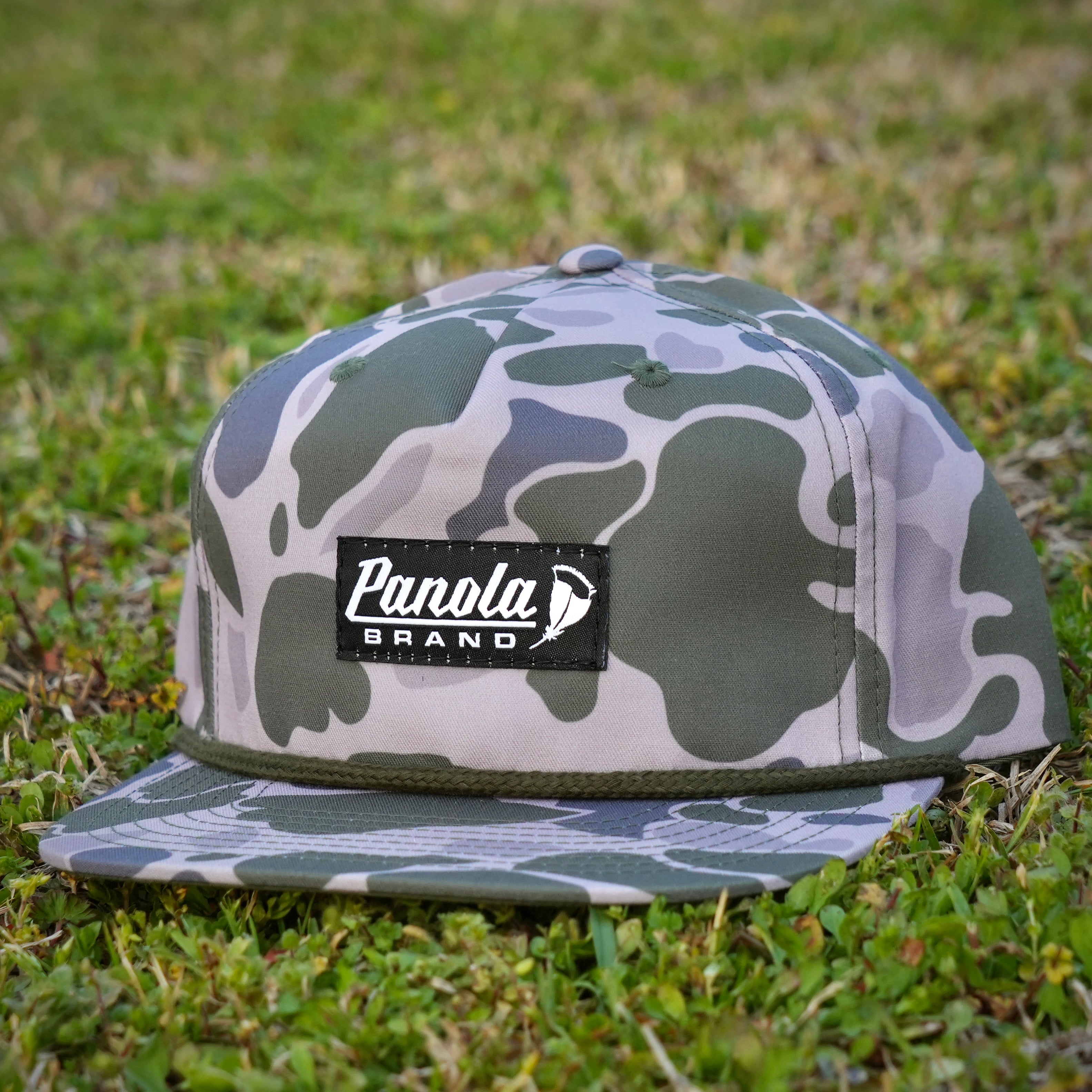 Black Patch Camo Rope Hat