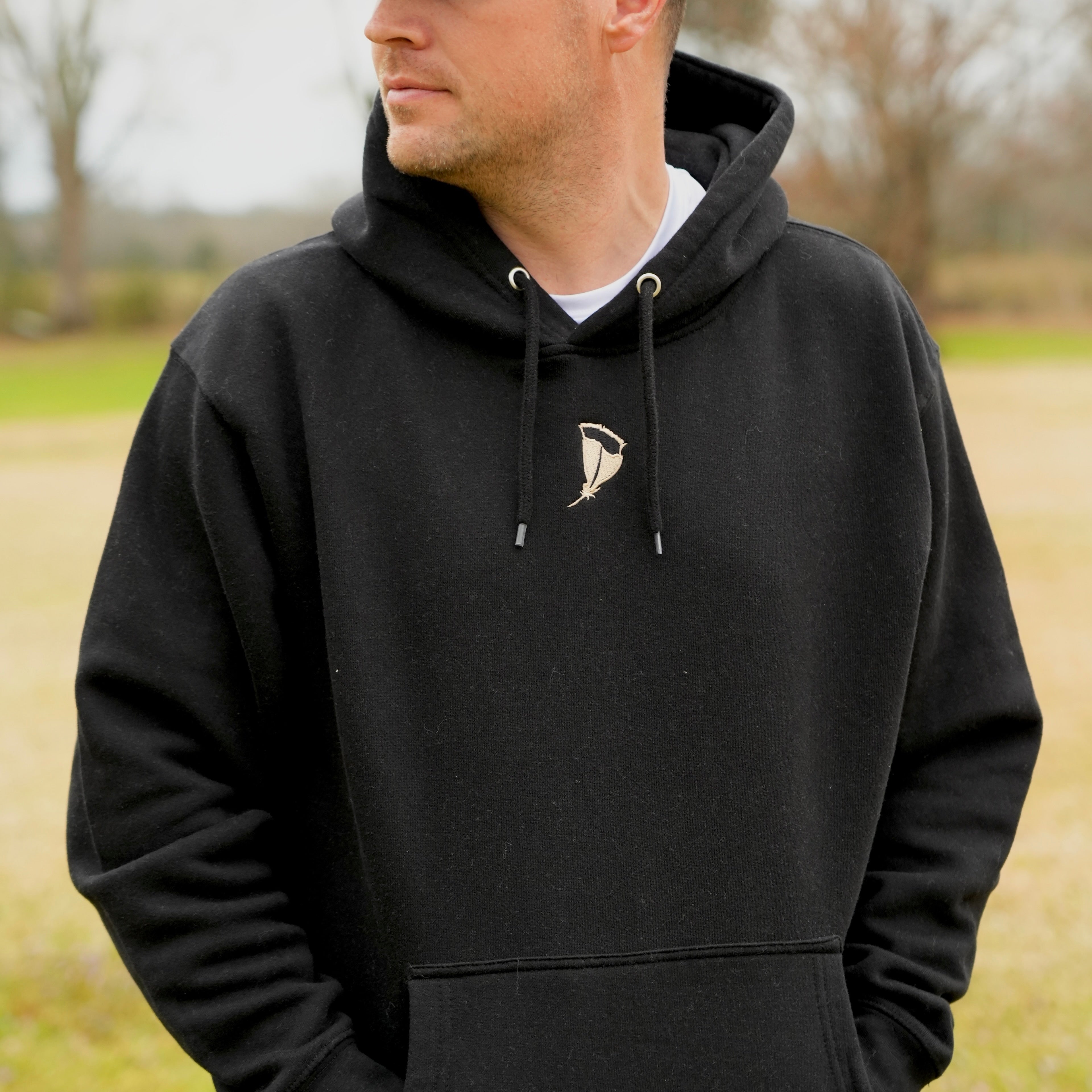 Embroidered Feather Hoodie
