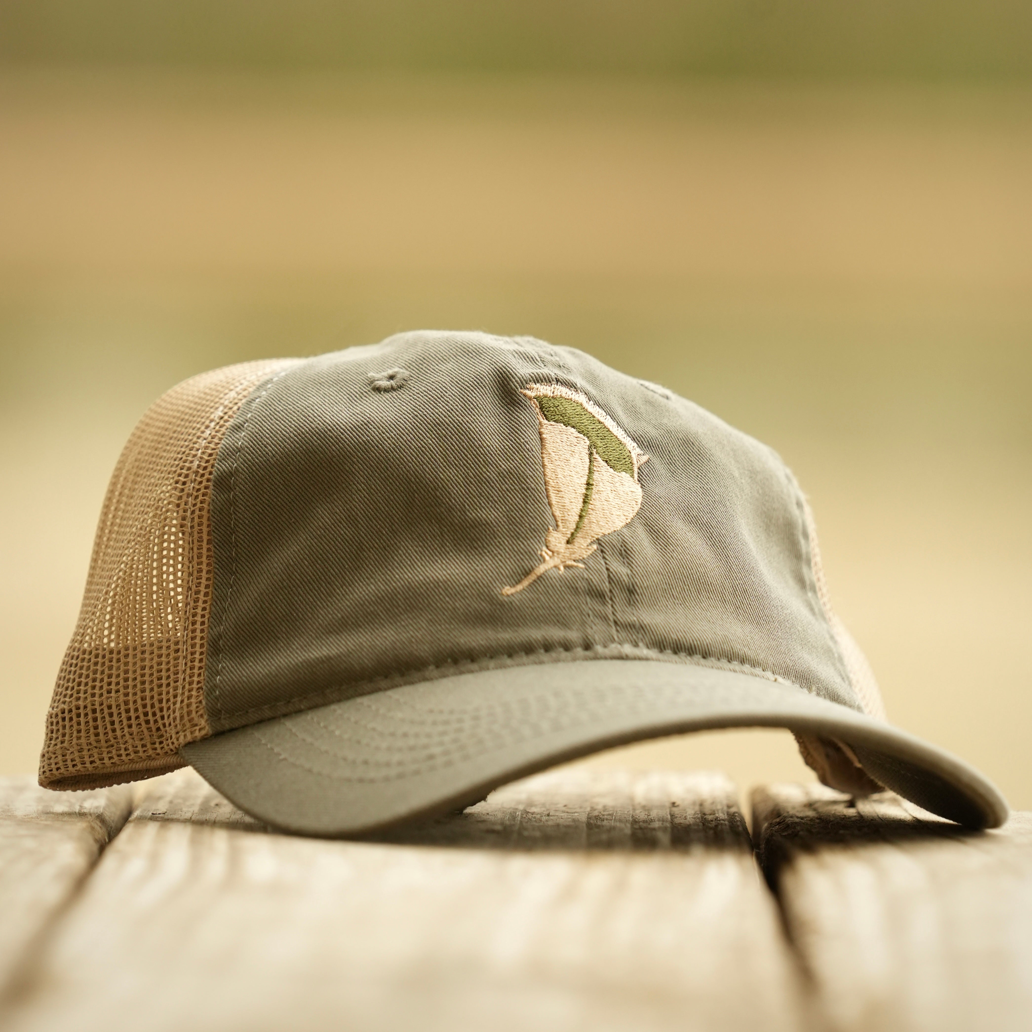 Feather Unstructured Hat- Mesh Back
