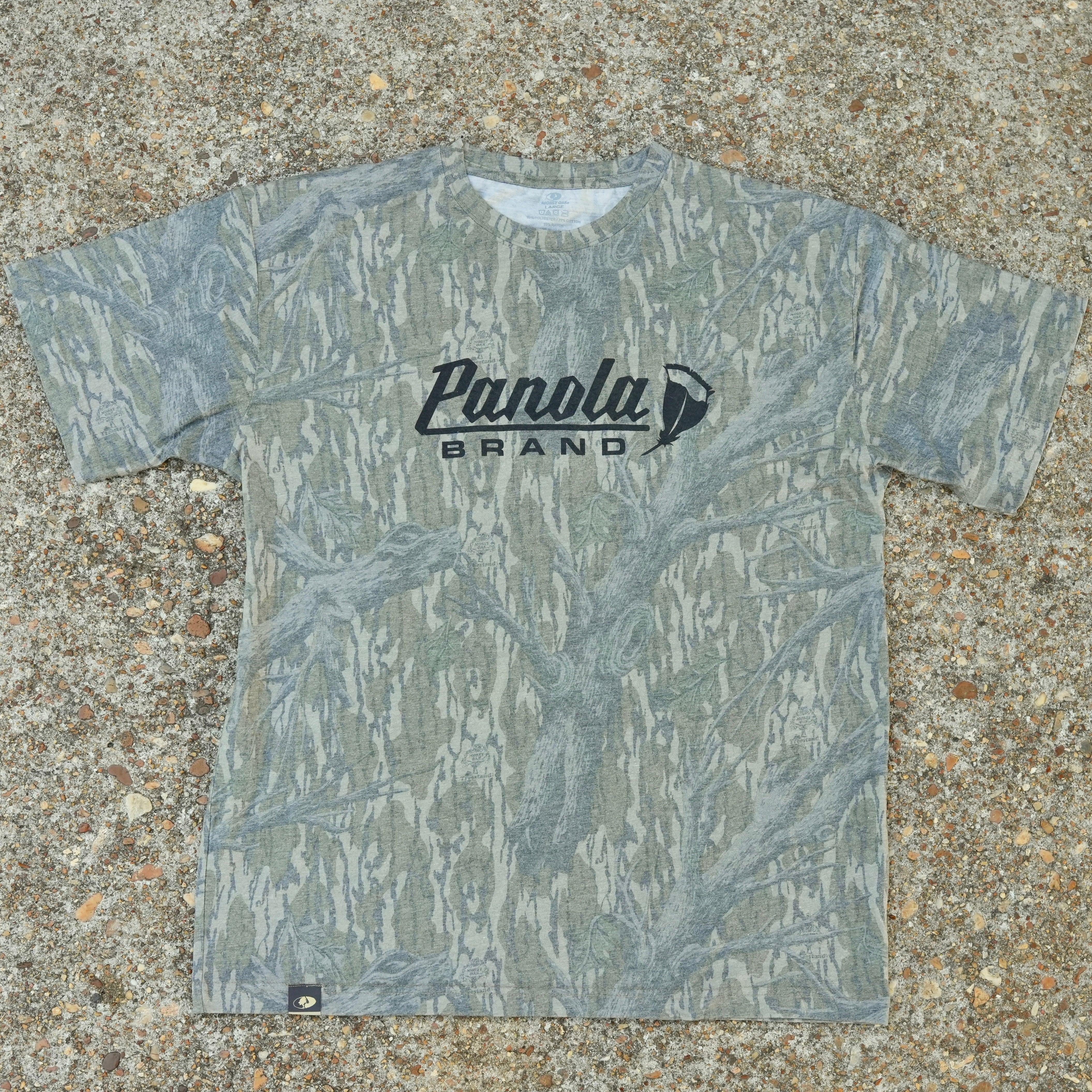 PB Short Sleeve Logo Tee - Mossy Oak Washed Out Tri-Blend Shirt