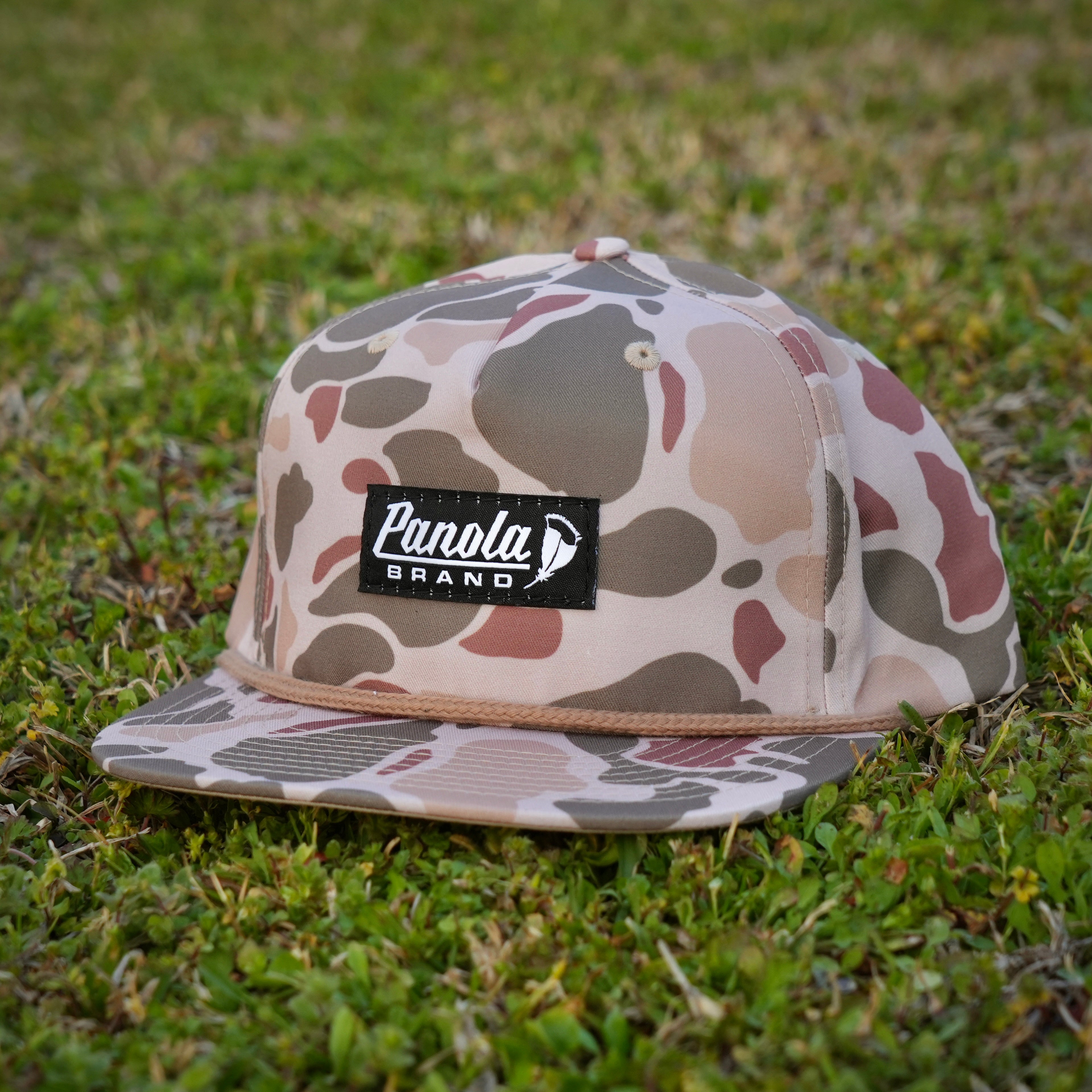 Black Patch Camo Rope Hat