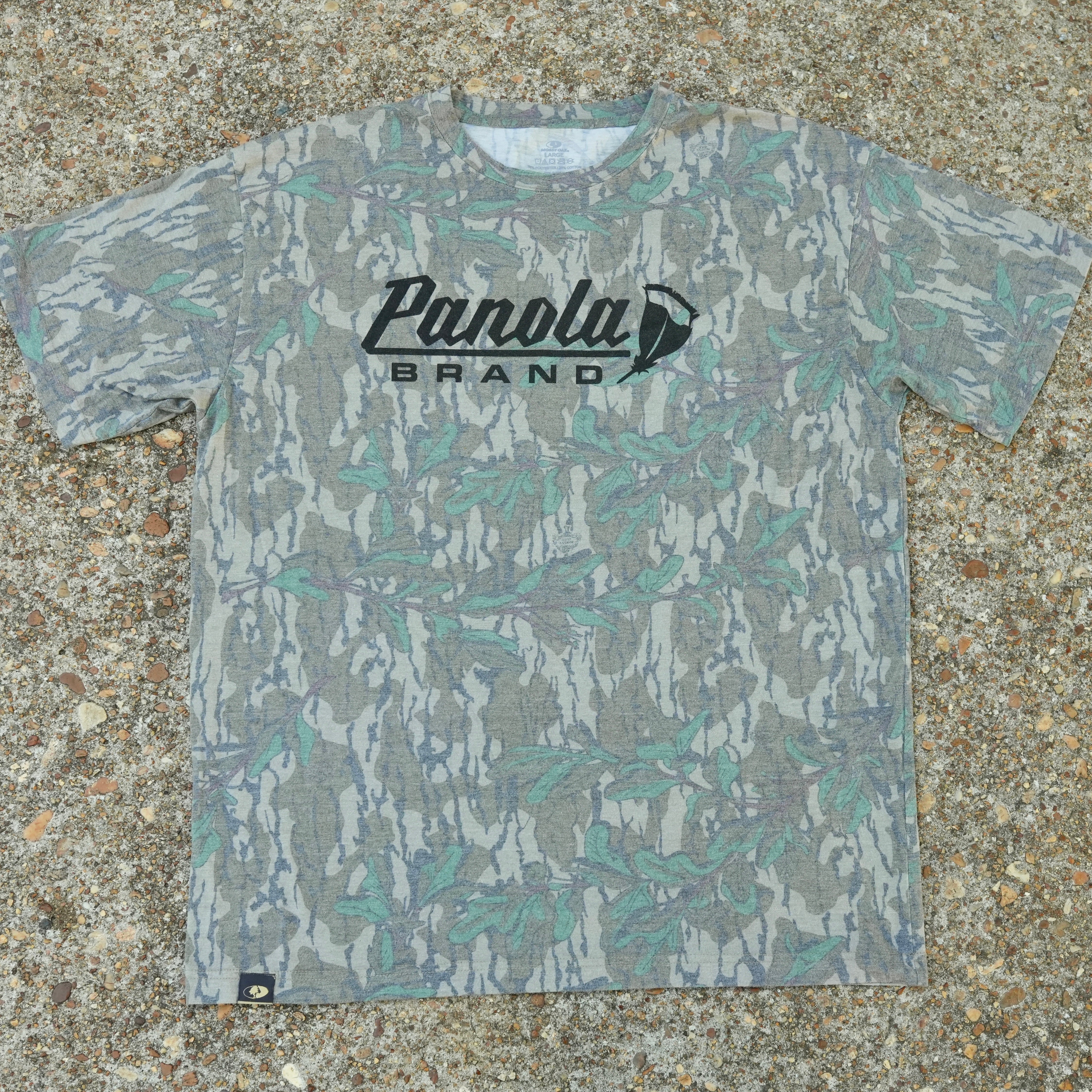 PB Short Sleeve Logo Tee - Mossy Oak Washed Out Tri-Blend Shirt