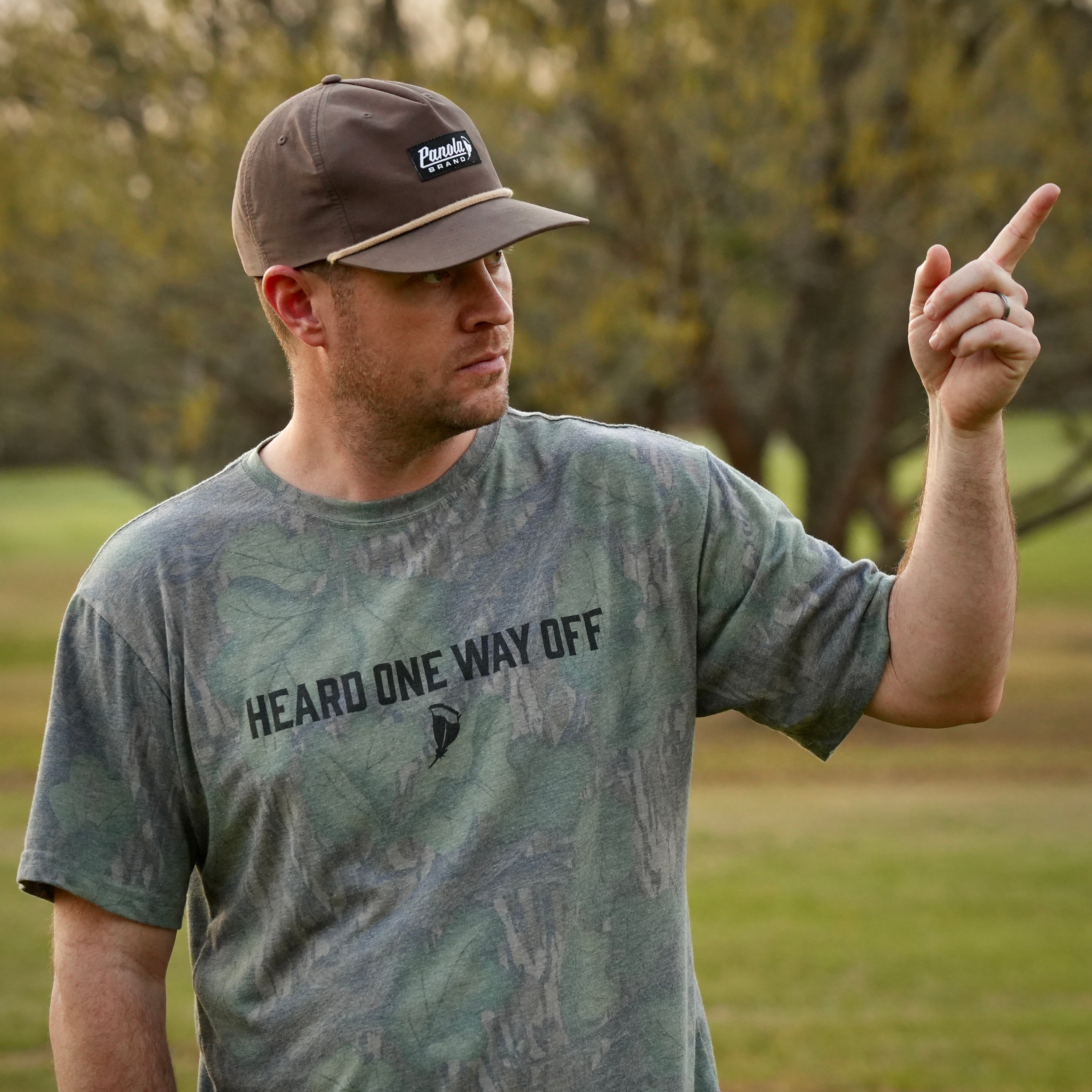 Heard One Way Off- Mossy Oak Tee