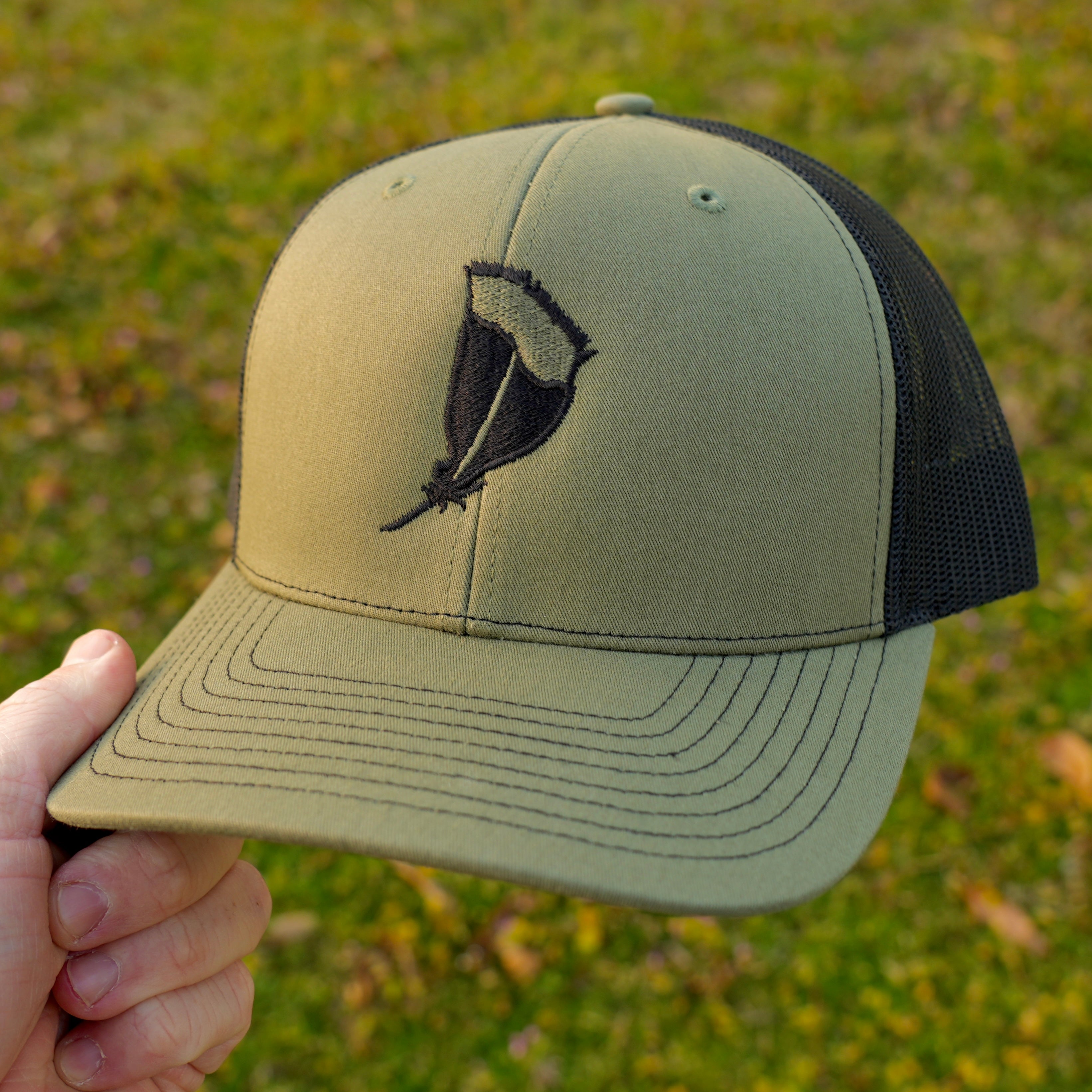 Feather Trucker Hat