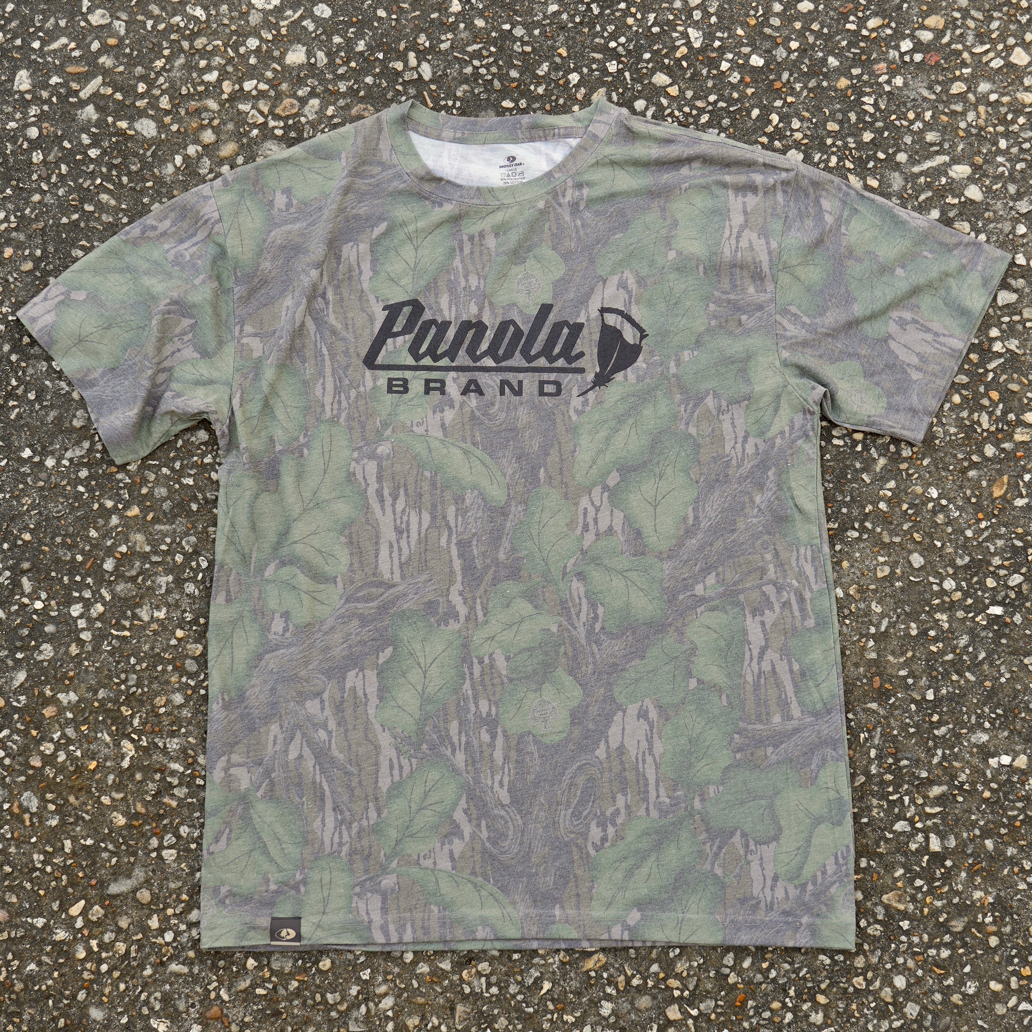 PB Short Sleeve Logo Tee - Mossy Oak Washed Out Tri-Blend Shirt