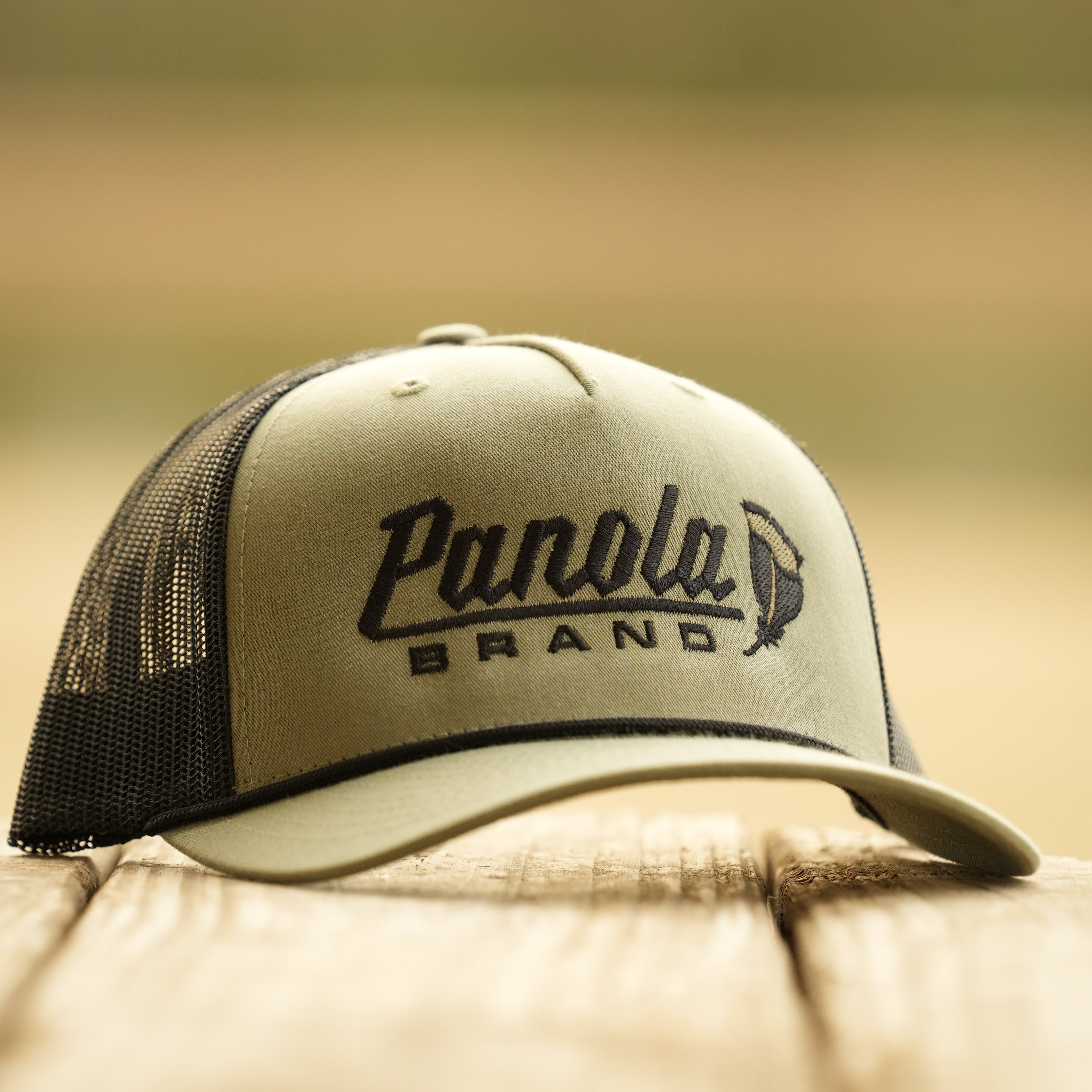 Panola Feather Logo 5-Panel Rope Trucker Hat