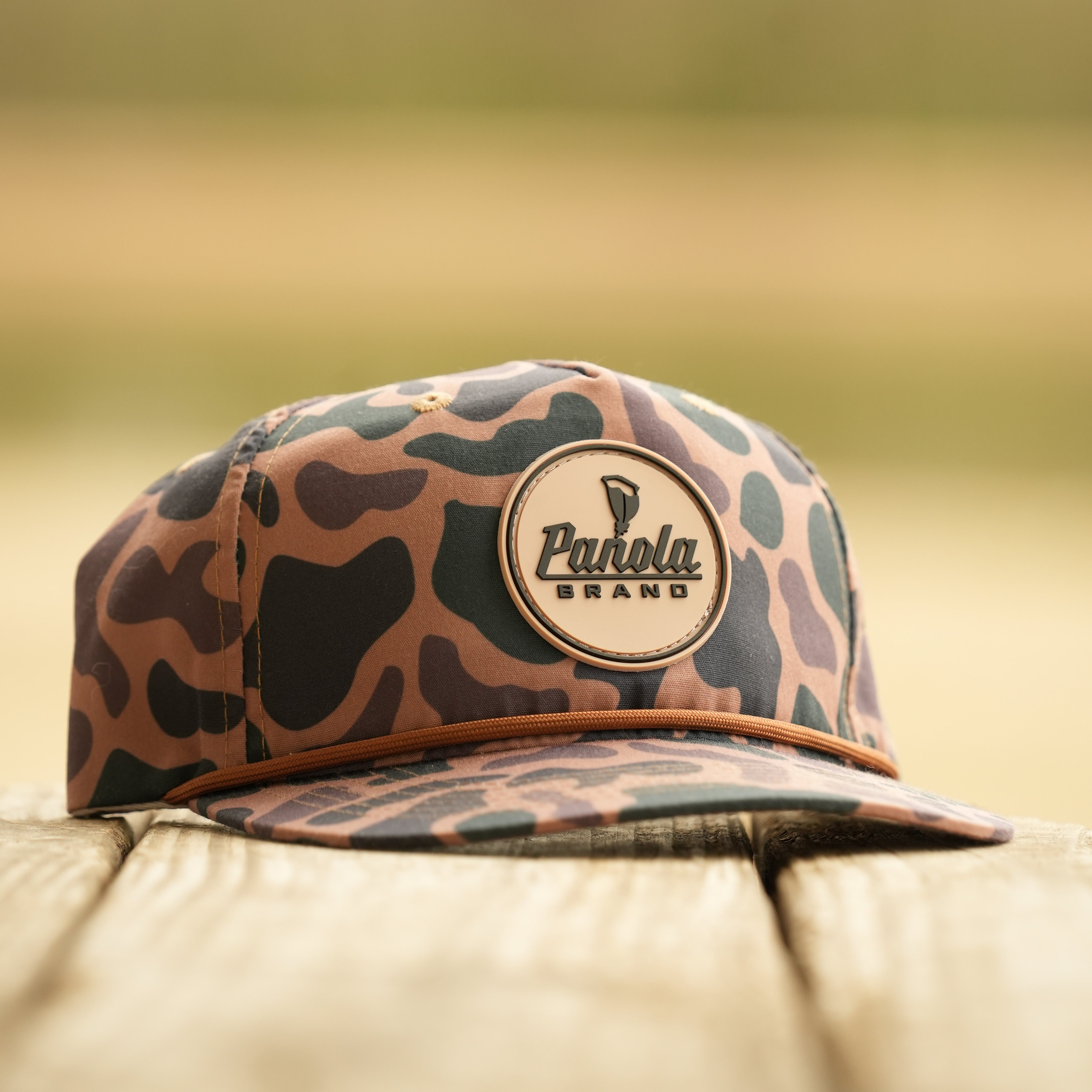 Rubber Patch "Old's Cool" Camo Rope Hat
