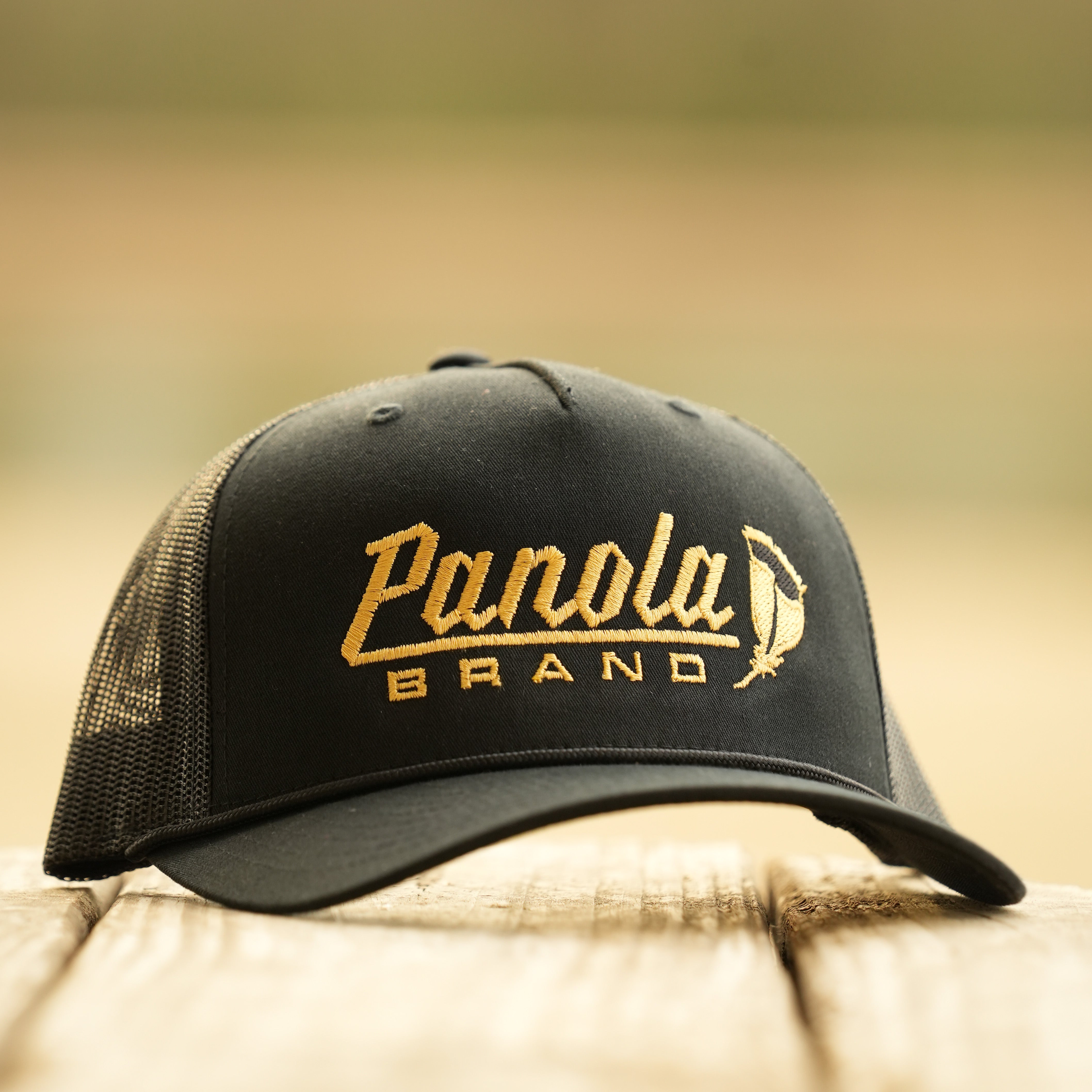 Panola Feather Logo 5-Panel Rope Trucker Hat