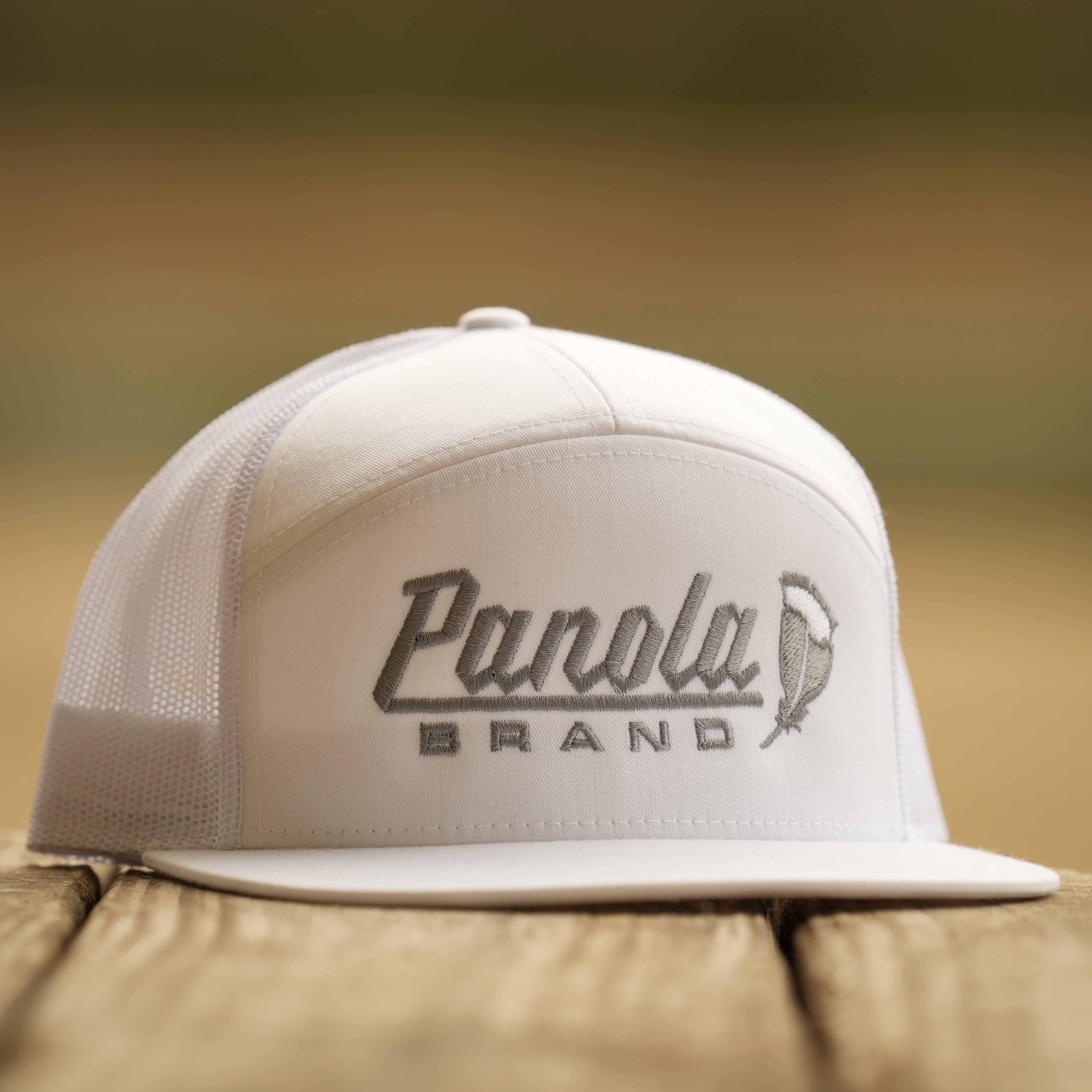 Panola Feather Logo 7-Panel Trucker Hat