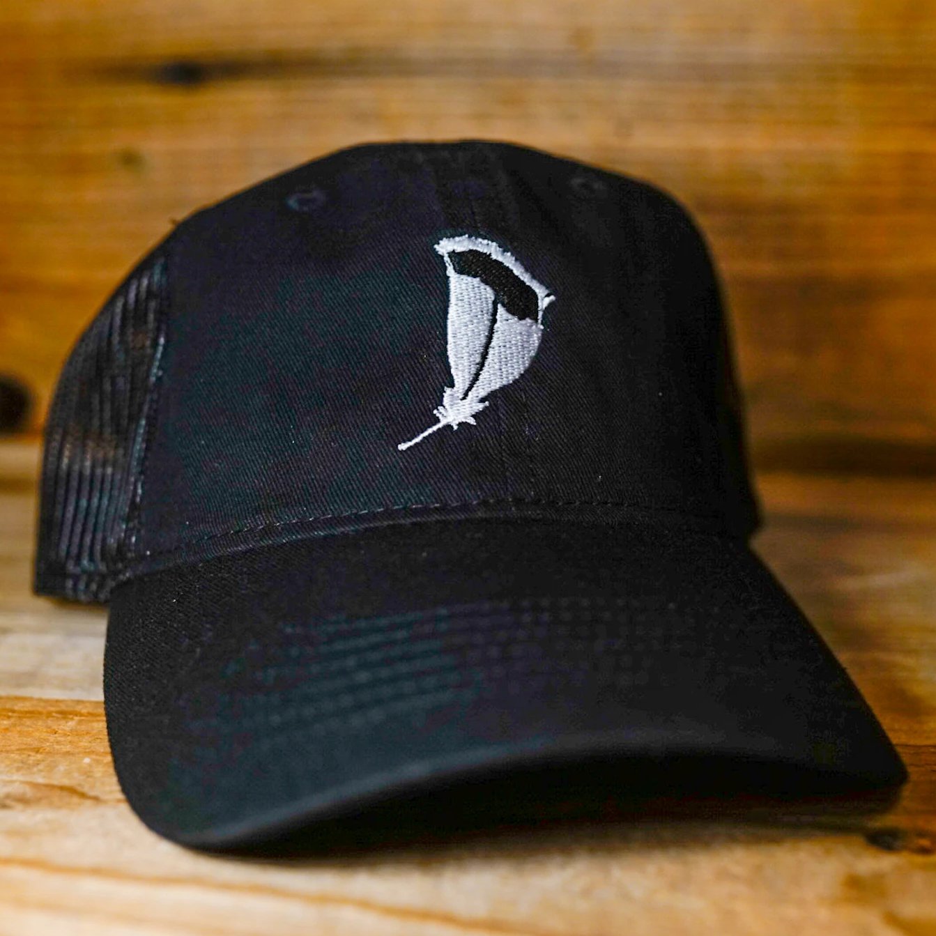 Feather Unstructured Hat- Mesh Back