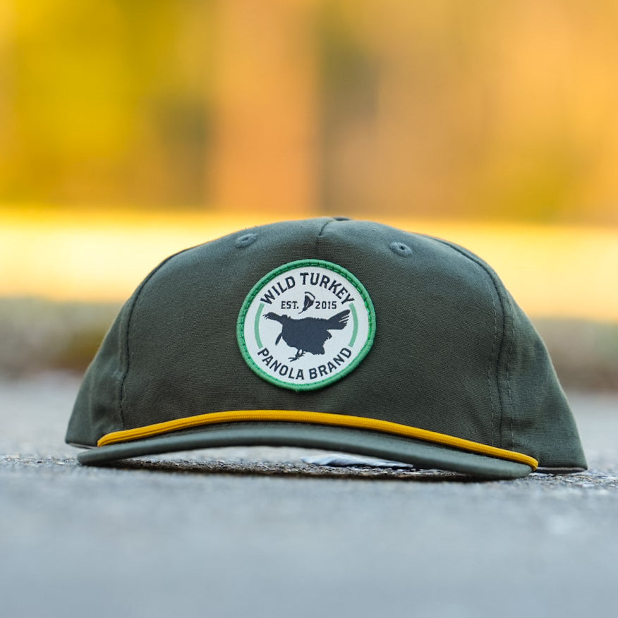 Wild Turkey Patch Rope Hat