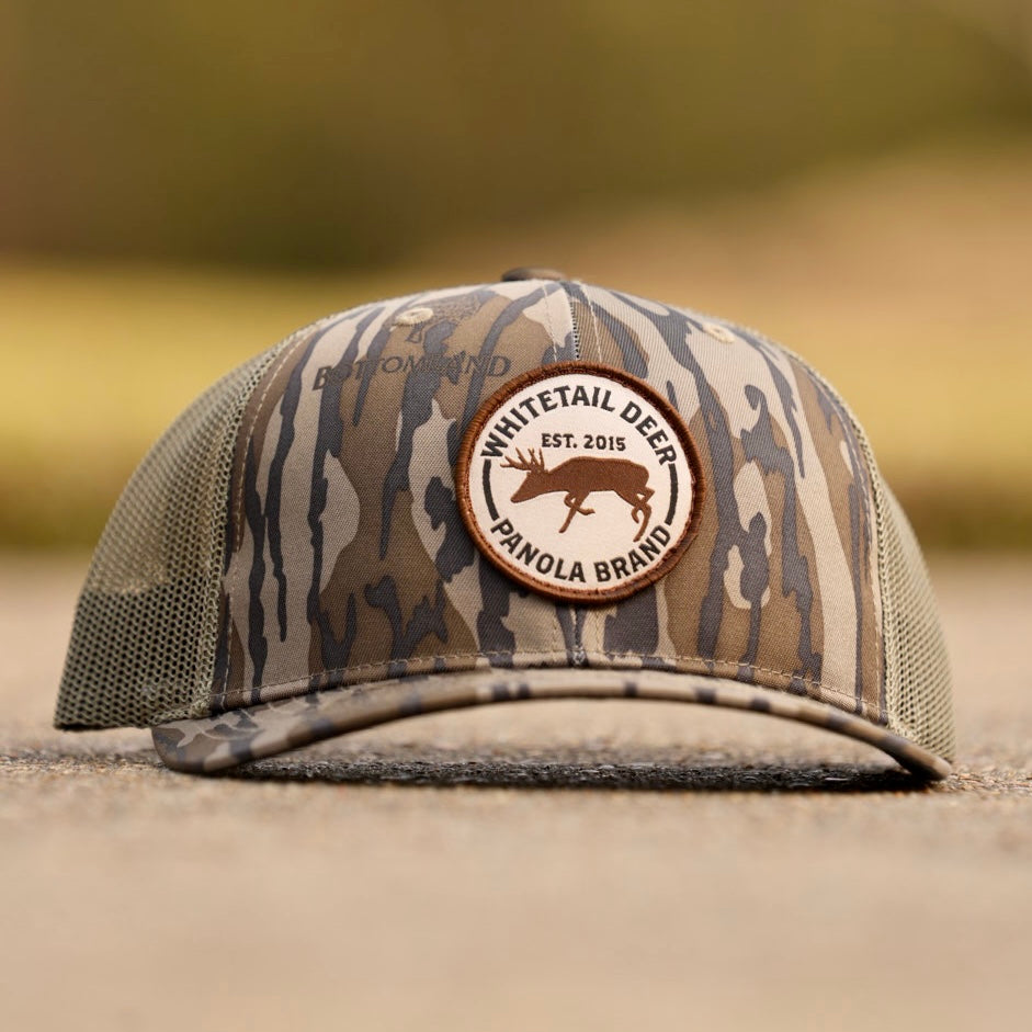 Whitetail Deer Patch Camo Trucker Hat