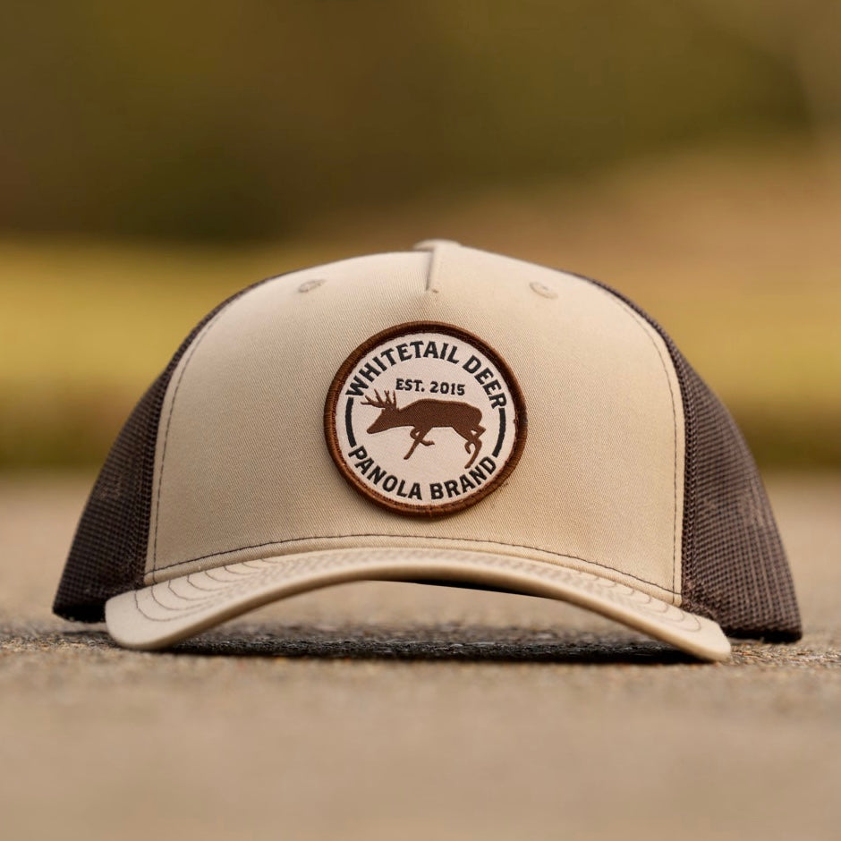 Whitetail Deer Patch 5-Panel Trucker Hat