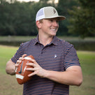 PB Performance Polo- Gameday Stripes Edition