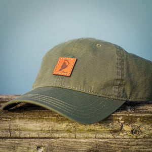 Casual Canvas Panola Leather Patch Hat