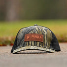 Leather Patch Camo Trucker Hat