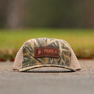 Leather Patch Camo Trucker Hat