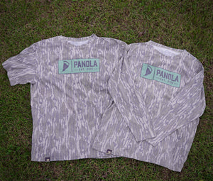 PB Green Logo - Mossy Oak Bottomland Washed Out Tri-Blend Shirt