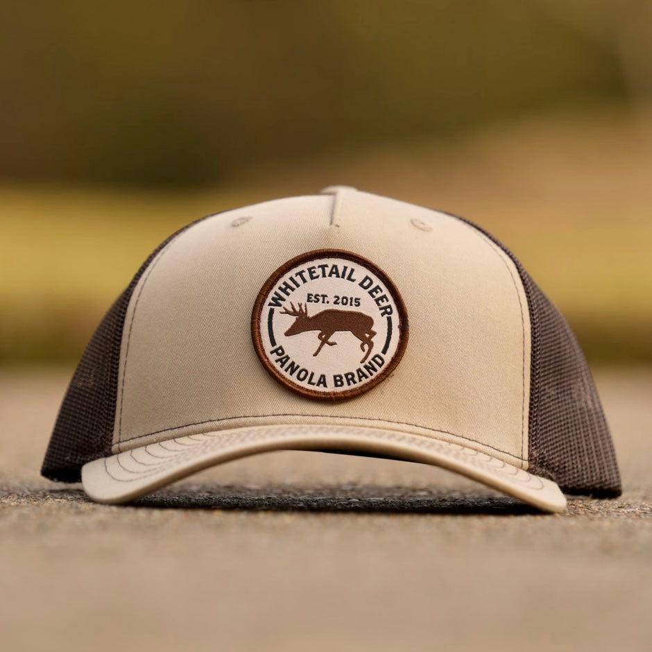 Whitetail Deer Patch Five Panel Trucker Hat