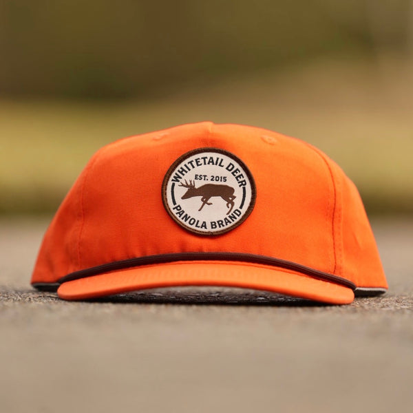 Rope Hat - White (Orange Logo)