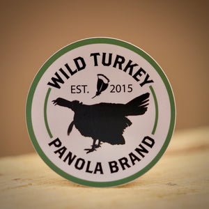 3" Round Wild Turkey Patch Sticker (Matte Finish)
