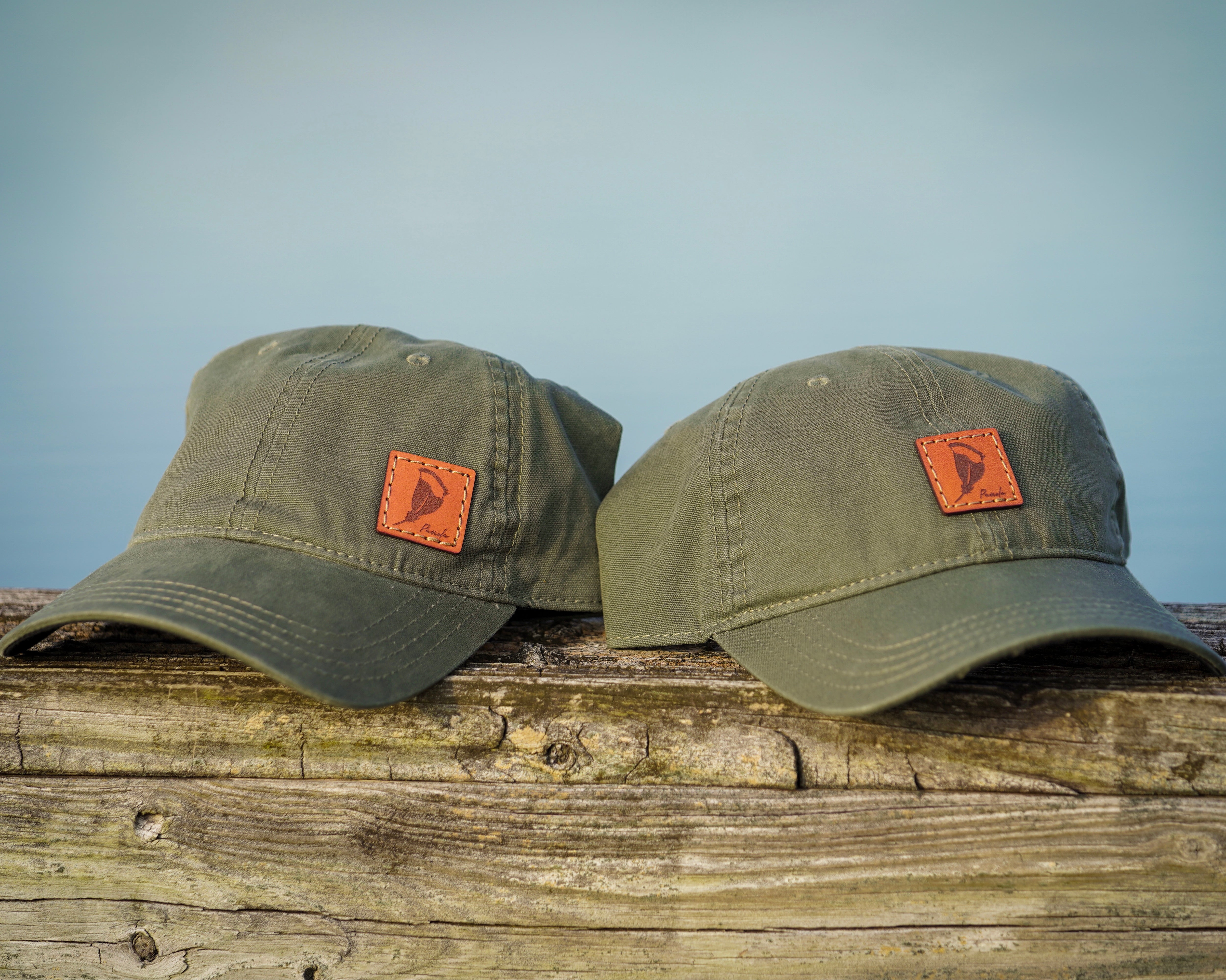 Casual Canvas Panola Leather Patch Hat